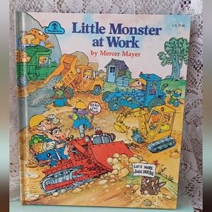 VINTAGE 1978 CHILDREN'S BOOK HARDCOVER LITTLE MONSTER AT WORK BY MERCER MEYER
